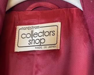 Nordstroms Collectors Shop Maroon Trench Coat