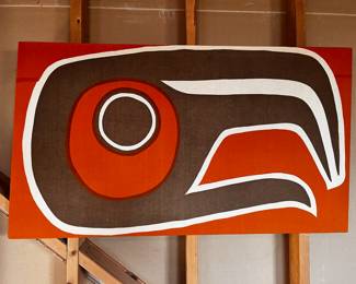 1975 Alleniana Port Townsend Haida Hand Silk Screened Print