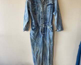Authentic Power Stonewashed Denim Jumpsuit