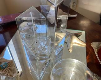 Set of 3 Clear Prism Oil Candles