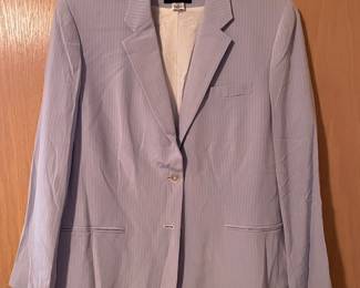 August Silk Women's Light Purple Striped Blazer – Size 14
