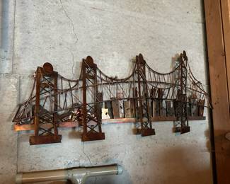 Metal Bridge Wall Sculpture