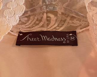 Sheer Madness by Cira Coral Night Gown/Robe – Size Medium