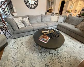 Large sectional sofa by Ashley Furniture. L-shape is in 4 sections, measuring approx. 10' x 12' 10" 