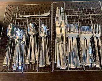 Food Network stainless, service for 14 plus extras