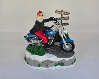 Harley-Davidson Santa Music Box