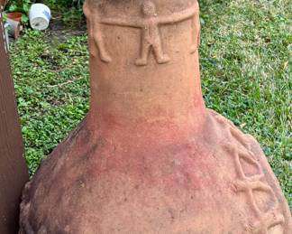 Clay Chiminea 