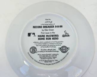 1998 Mark McGwire Home Run Hero Plate by Glen Green