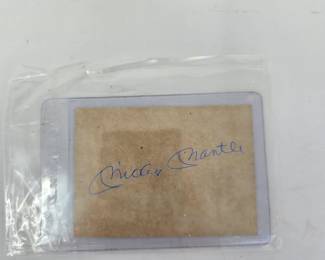 Mickey Mantle signature