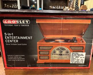 Crowley 5 in 1 Entertainment Center
Record Player / CD Player / Radio