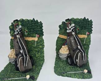 Golf Caddy Bookends