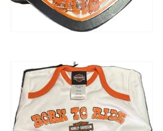 Vintage Harley-Davidson Baby Onesie Gift Set 