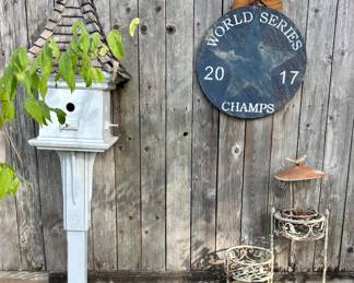 • Post-Mounted Birdhouse
• Metal Star
 • Houston Astros 2017 World Series Champs
 • Plant Stands