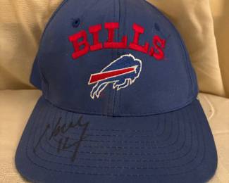 Buffalo Bills Baseball Cap with Three Player Signatures