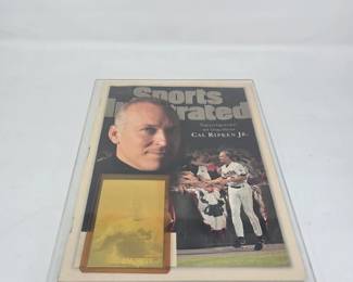 Cal Ripken Jr Sports Illustrated Magazine and Trading Card