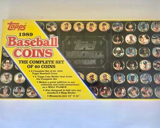 TOPPS 1989 Baseball Coins - Complete Set of 60 Coins