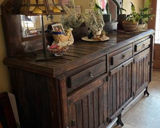 Large Vintage Farmhouse Sideboard & Buffet 