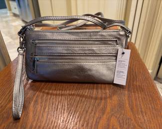 Safekeeper Pewter Color crossbody Purse