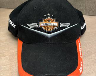 Cowboy Harley-Davidson 
Beaumont Texas
Black & Orange cap