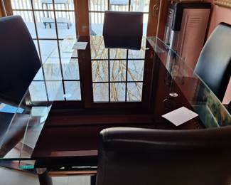 glass top table