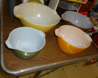 Pyrex nesting bowls..these were a wedding gift and have never been used