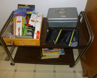 another vintage tv stand & misc