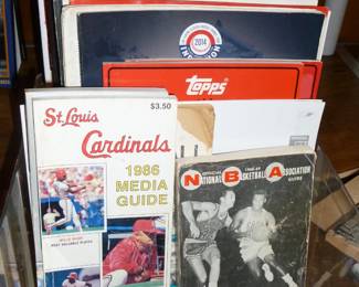 Lots of pamphlets, photos, media guides..mostly baseball, some hockey, etc