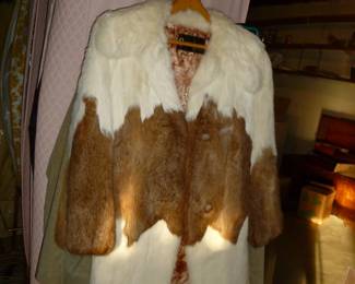 Rabbit fur coat