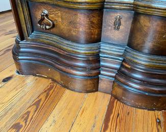 $175; Ashley Furniture "Campania" marble top 3-drawer dresser; approx. 34" x 38" x 19"; good condition