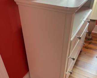 $150; Alexander Julian coastal cottage media cabinet by Vaughan-Bassett furniture; approx. 42" x 42.5" x 18"; good condition