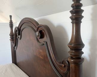 $300; Ashley Signature Design king bed; with mattress; head 77.5" x 84", foot 50" x 84"; good condition; also available without mattress