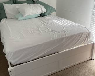 $100; Night & Day Furniture queen bed; approx. 84" x 63" x 16" H; good condition; also available without mattress