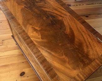 $100; Mid-century chest on open stand; approx. 25.5" x 32.5" x 18"