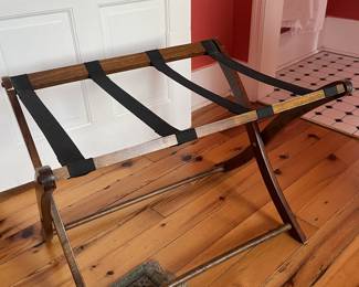 $80; Pair of vintage luggage racks