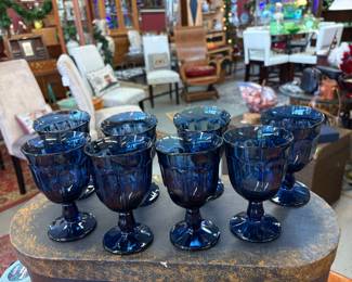 Noritake Provencial Blue Goblets.....sold in sets of 4
