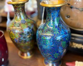 Cloisonne' vases