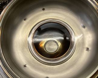 VINTAGE SILVER PLATE SERVING DISHES 11 PIECES WITH PYREX AND ANCHOR GLASSWARE INSERTS