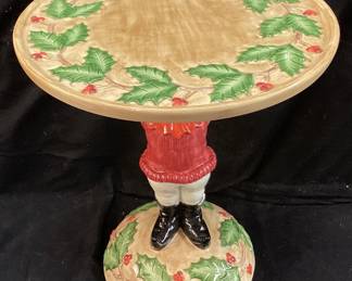 CHRISTMAS CAKE STAND, 11in H NO SHIPPING PICKUP ONLY