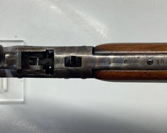  J. STEVENS IDEAL RIFLE No. 44 1/2 cal.32-40 A PIECE OF FIREARM HISTORY. THIS FALLING BLOCK J. STEVENS ARMS & TOOL CO. IDEAL RIFLE No. 44 1/2 IN A 32-40 CALIBER FEATURES A HEAVY OCTAGON AND ROUND BARREL DESIGN, DIAMETER MEASURING 22.2mm AT SIGHT END AND 24.6mm AT RECEIVER. THE BARREL IS 28 INCHES IN TOTAL LENGTH. CLEAN BORE FOR A RIFLE PRODUCED BETWEEN 1904-1916.