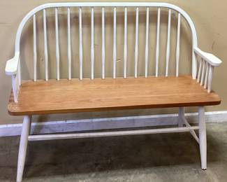 WINDSOR STYLE LOVESEAT BENCH NO SHIPPING PICKUP ONLY