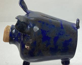 1994 BRUCE E LATHAM POTTERY PIGGY BANK