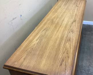 VTG. 3 DOOR LATTICE FRONT CREDENZA 60x18x29 INCHES. NO SHIPPING PICKUP ONLY