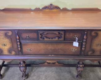 VTG. WOODEN SIDEBOARD, BUFFET 66x22x42 INCHES NO SHIPPING, PICKUP ONLY