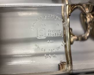 VINTAGE SILVER PLATE SERVING DISHES 11 PIECES WITH PYREX AND ANCHOR GLASSWARE INSERTS