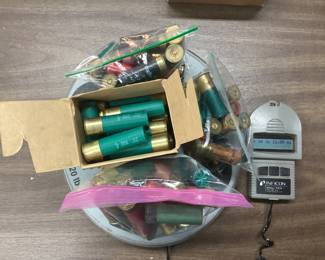 10 AND 12 GAUGE SHOTGUN AMMO LOT 10 LBS. 12 OZ. 12GA AMMO WITH BOX OF 10GA AMMO