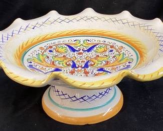 HAND PAINTED DERUTA RAFFAELLESCO STYLE FRUIT BOWL