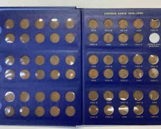 RARE 1909-S VDB, 1909 VDB IN 1909-1940 LINCOLN CENT BOOK. This Book Is Only Missing 1922-d (missing Mint Mark Error) Coin