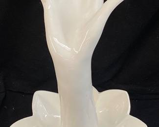 HAND-SHAPED JEWELRY HOLDER, 10in H