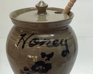 1990 JUGTOWN POTTERY HONEY JAR