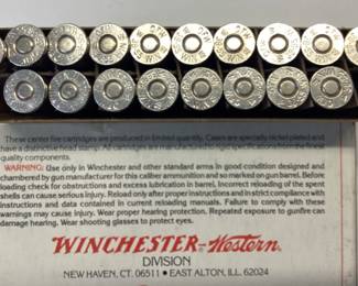 WINCHESTER 38-55 AMMO FULL BOX OF W38550FW 255 GRAIN RIFLE CARTRIDGES